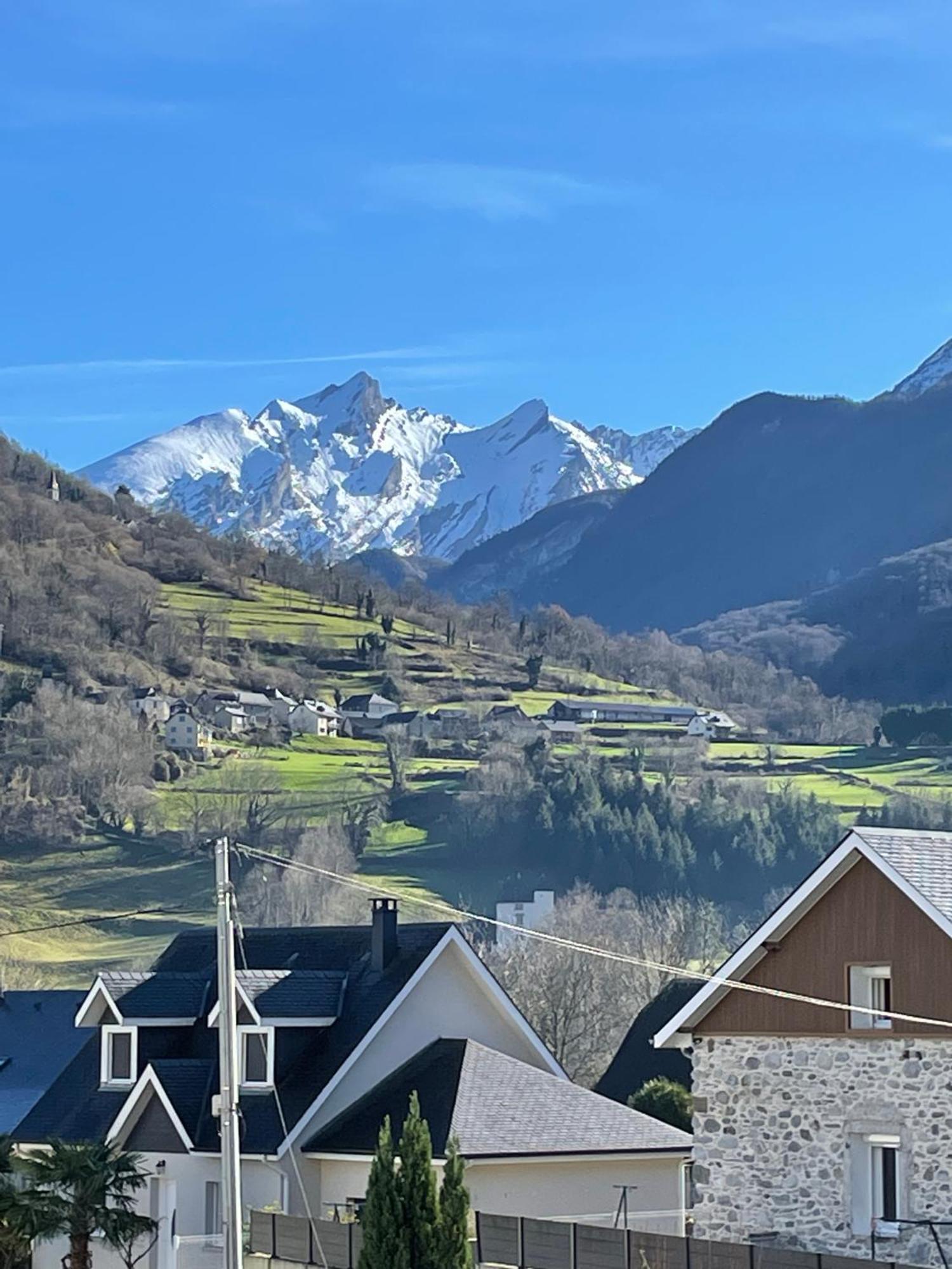 Appartement Cocoon Avec Jardin Et Vue Montagne Laruns Bagian luar foto
